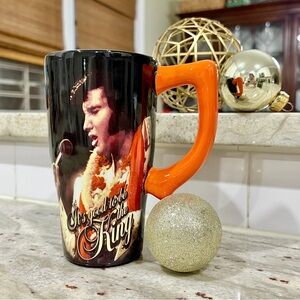 1973 Elvis Presley “It’s Good To Be The King” 6.5” Coffee Cup, EUC 🕺🏻